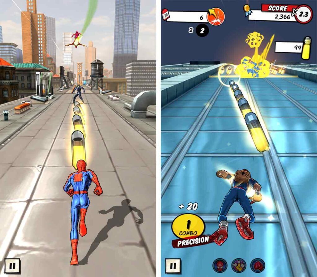 Скриншот из игры Spider-Man: Unlimited