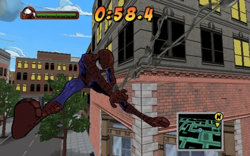 Летание на паутине в Ultimate Spider-Man