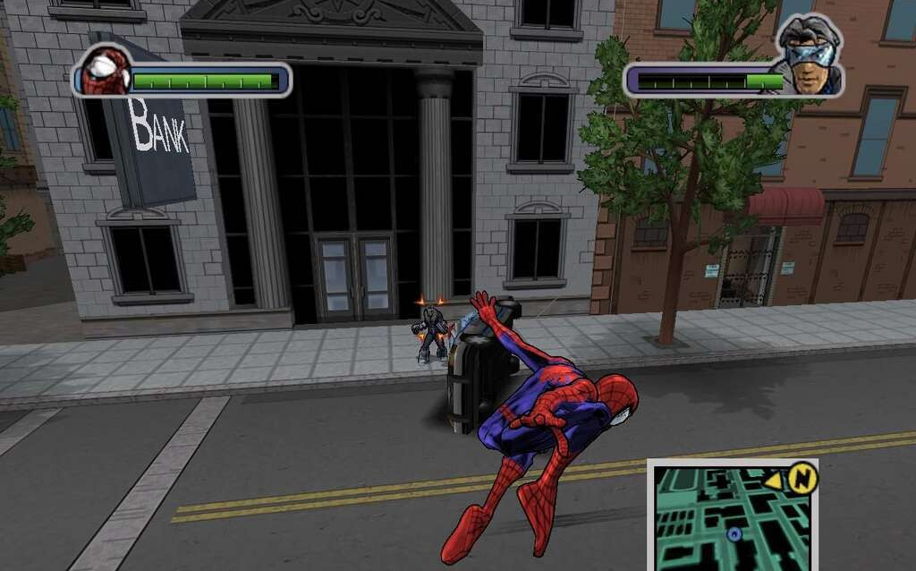 Парение в воздухе в Ultimate Spider-Man